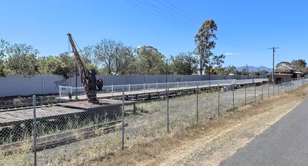 Railway construction site